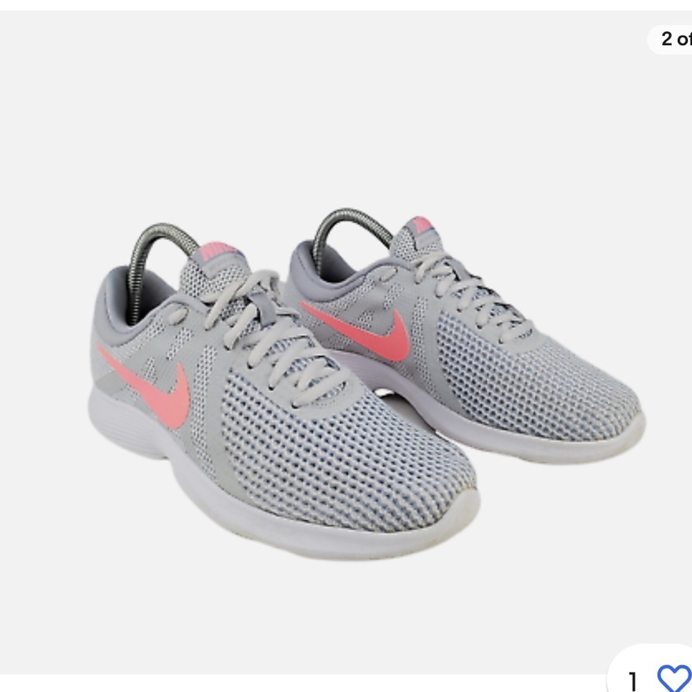 ☑️💗NIKE Revolution 4 908999-016 Women's Running Grey Pink Shoes Size 8 💗☑️ - Picture 4 of 12